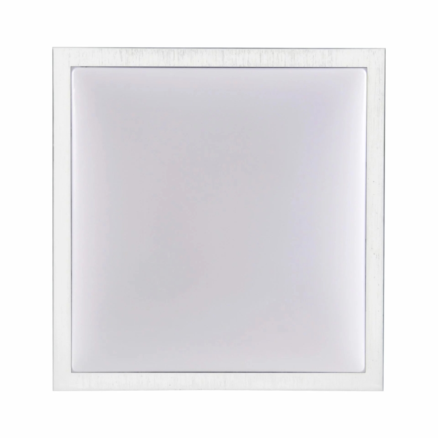 Griestu lampa KAZIMIERZ 2xE27/20W/230V 29,5x29,5 cm sudraba