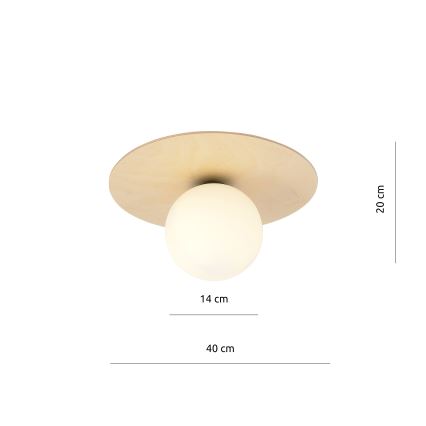 Griestu lampa KENZO 1xE14/10W/230V bēša