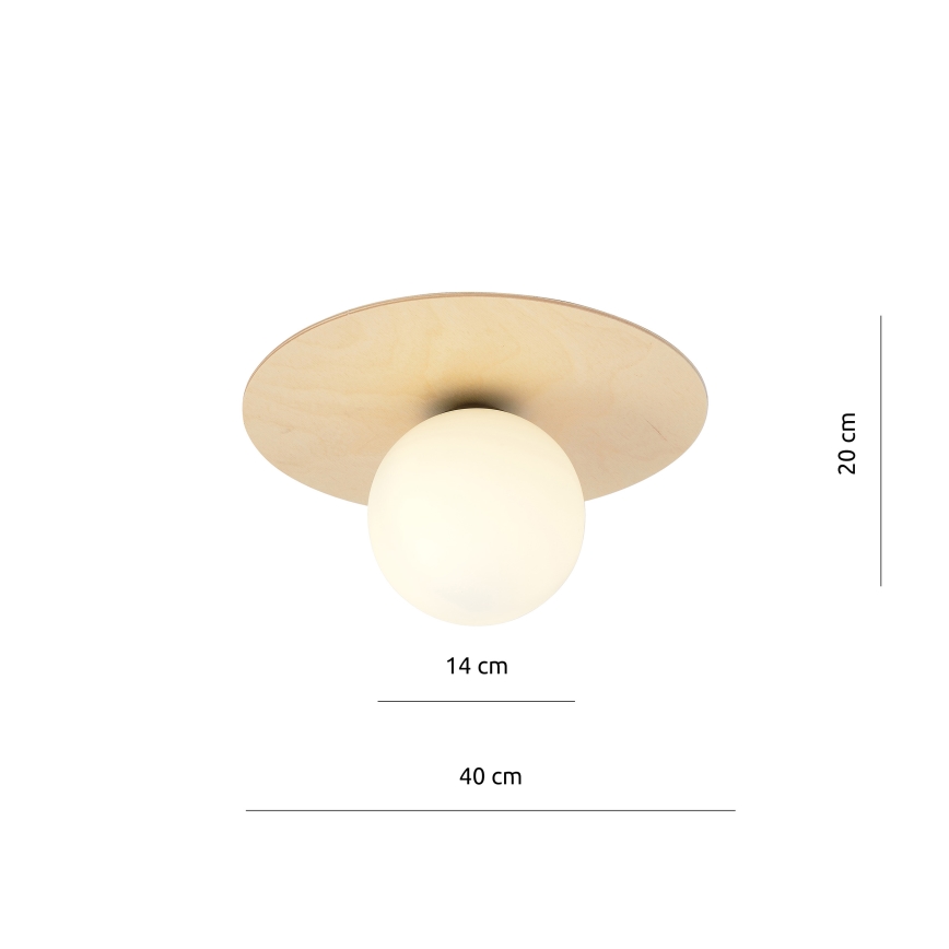 Griestu lampa KENZO 1xE14/10W/230V bēša