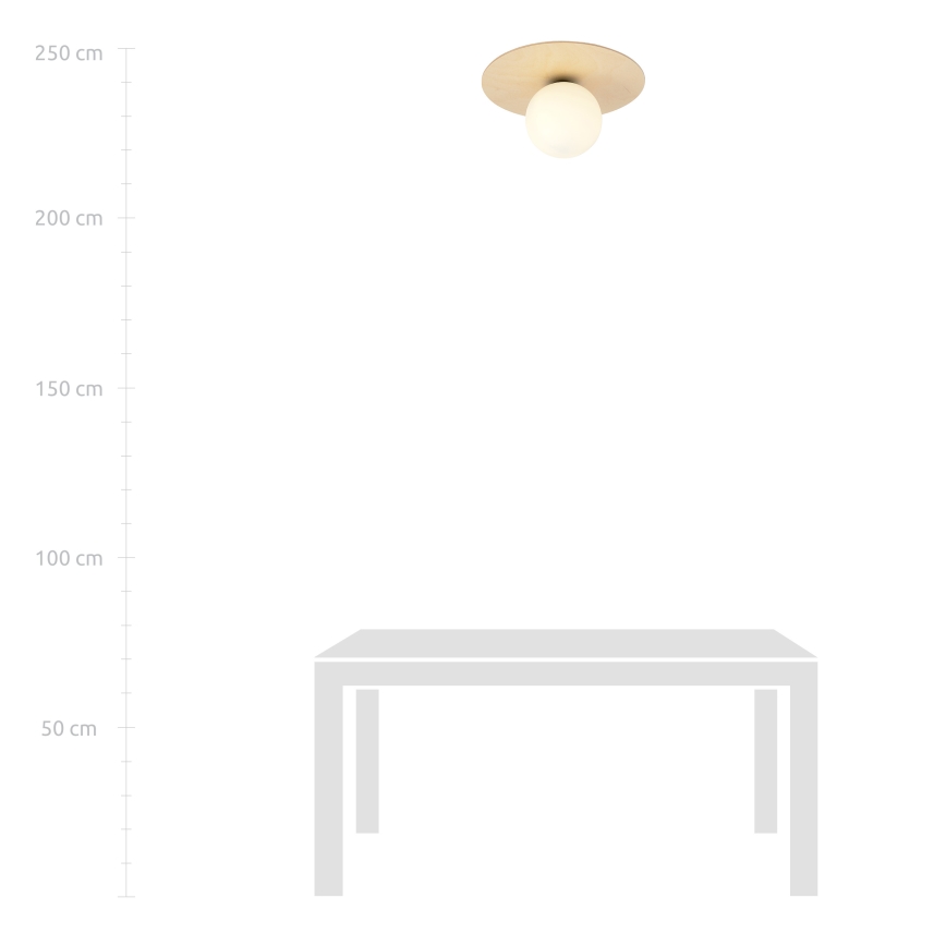 Griestu lampa KENZO 1xE14/10W/230V bēša