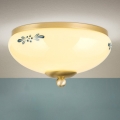 Griestu lampa LANDHAUS 1xE27/60W/230V Ø 21 cm misiņš/bēšs/zils