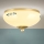 Griestu lampa LANDHAUS 1xE27/60W/230V Ø 21 cm misiņš/bēšs/zils