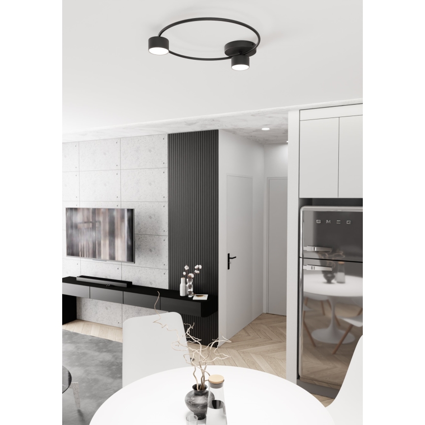 Griestu lampa LUCIO 2xGX53/12W/230V melna