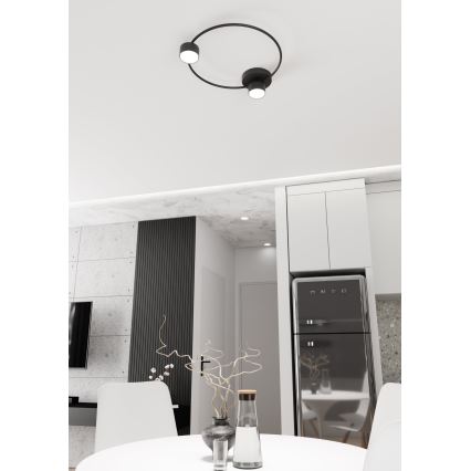 Griestu lampa LUCIO 2xGX53/12W/230V melna