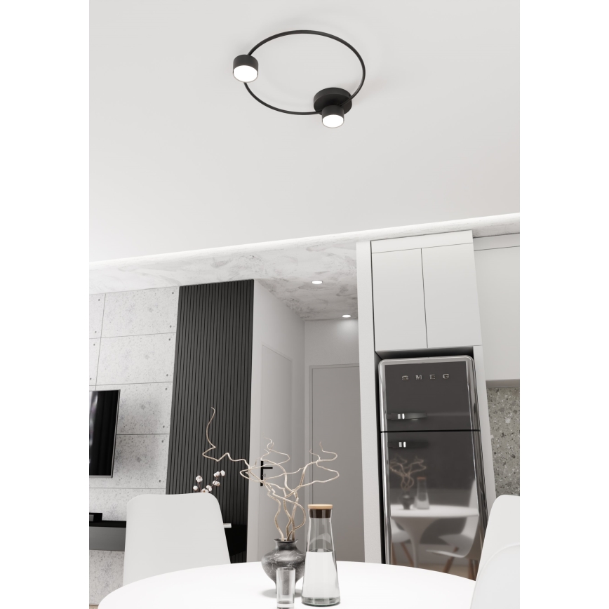 Griestu lampa LUCIO 2xGX53/12W/230V melna