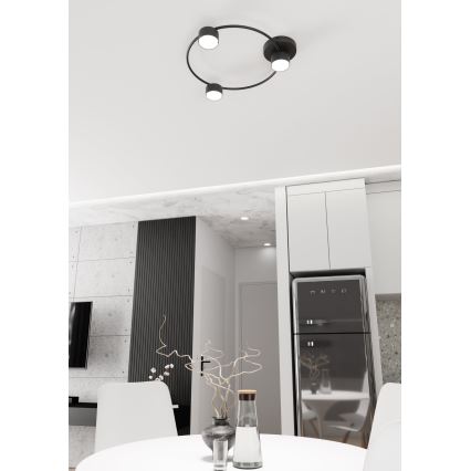 Griestu lampa LUCIO 3xGX53/12W/230V melna