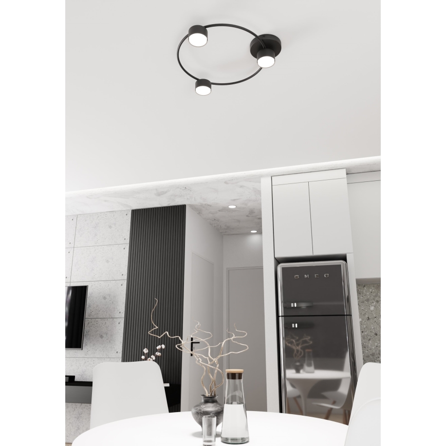 Griestu lampa LUCIO 3xGX53/12W/230V melna