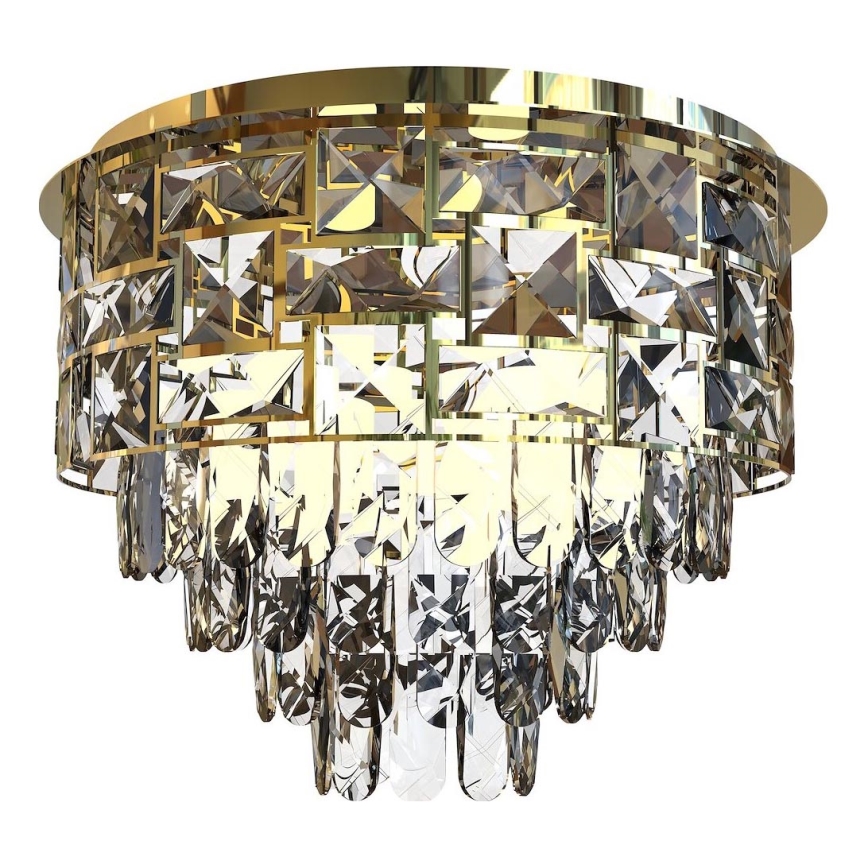 Griestu lampa LUXURIA 9xE14/40W/230V d. 48 cm zelta