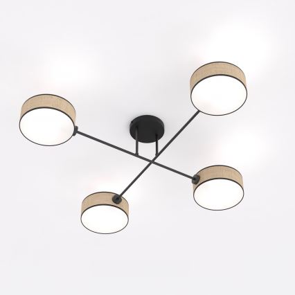 Griestu lampa MAGA 4xE14/10W/230V bēša
