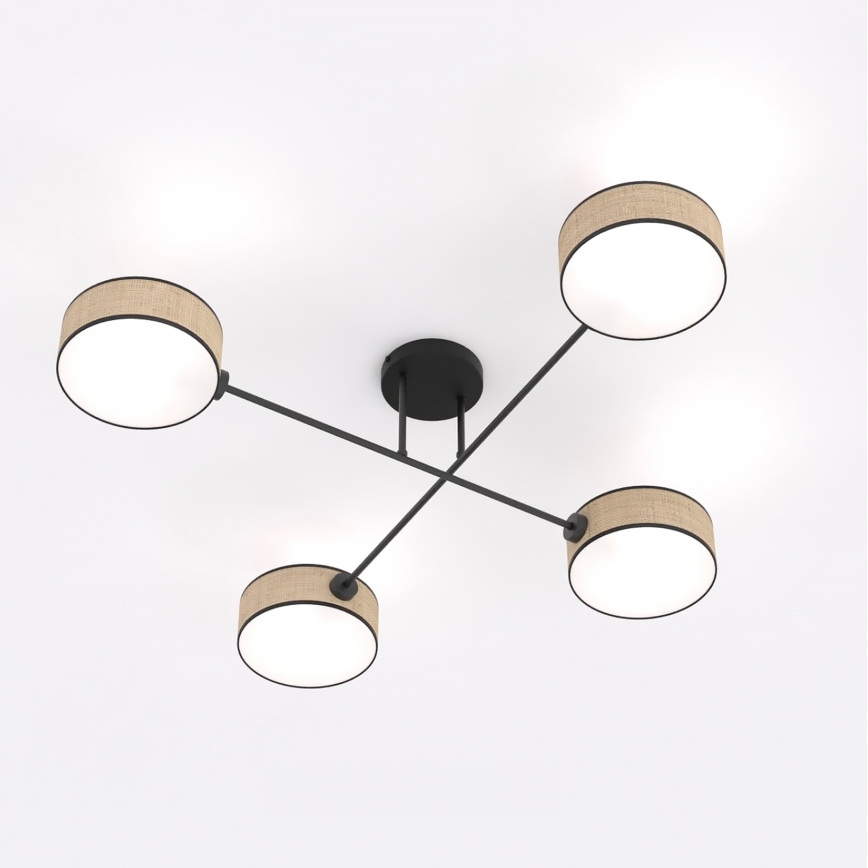 Griestu lampa MAGA 4xE14/10W/230V bēša