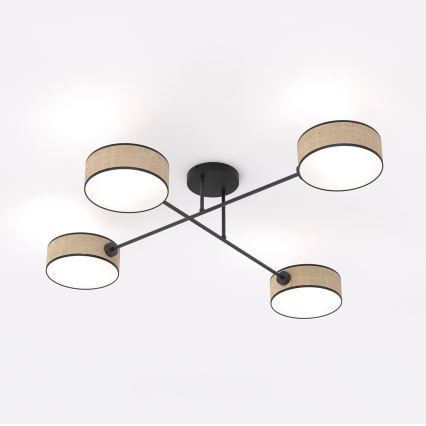 Griestu lampa MAGA 4xE14/10W/230V bēša