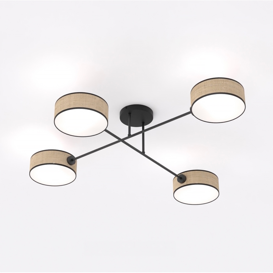 Griestu lampa MAGA 4xE14/10W/230V bēša