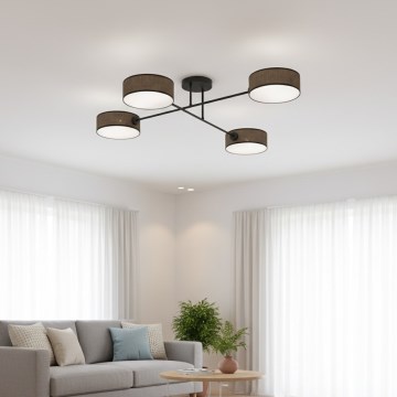 Griestu lampa MAGA 4xE14/10W/230V brūna