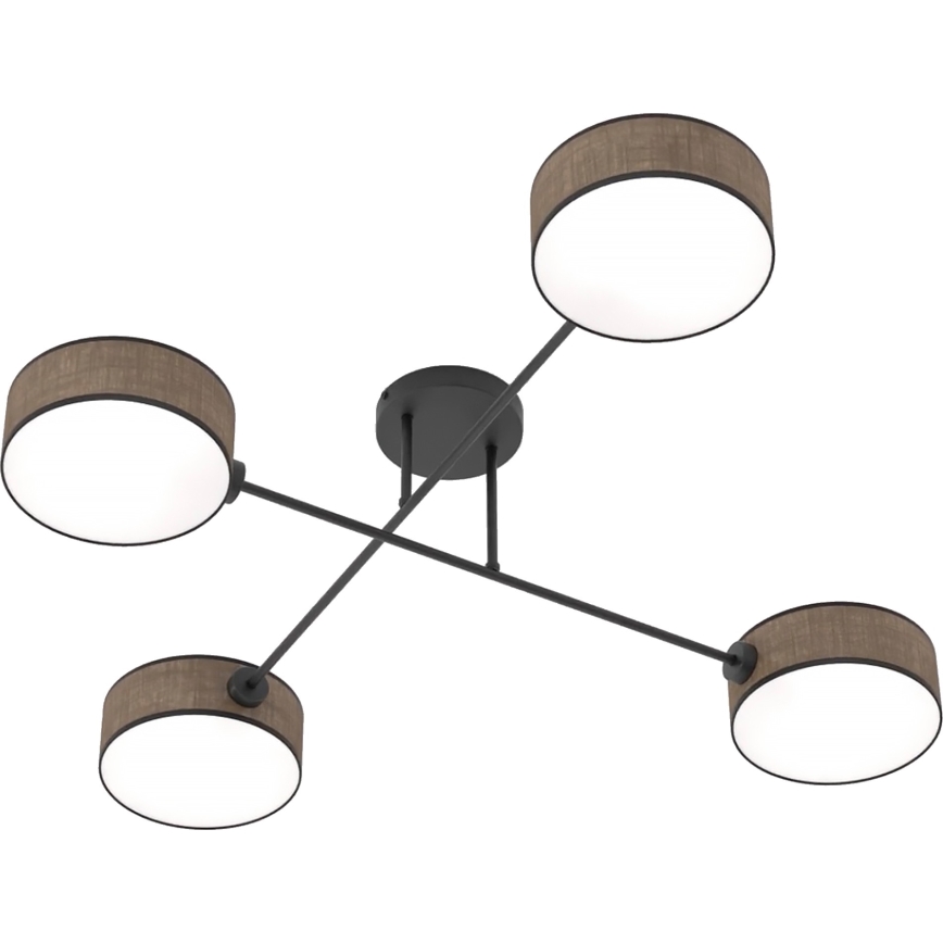 Griestu lampa MAGA 4xE14/10W/230V brūna