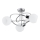 Griestu lampa MAMBO 3xE27/15W/230V spīdīgs hroms
