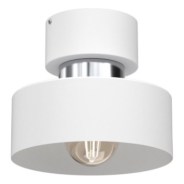 Griestu lampa MARTI 1xE27/15W/230V balta/hroms