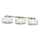 Griestu lampa MARTI 3xE27/15W/230V balta/zelta