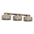 Griestu lampa MARTI 3xE27/15W/230V bēša/zelta