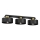 Griestu lampa MARTI 3xE27/15W/230V melna/zelta