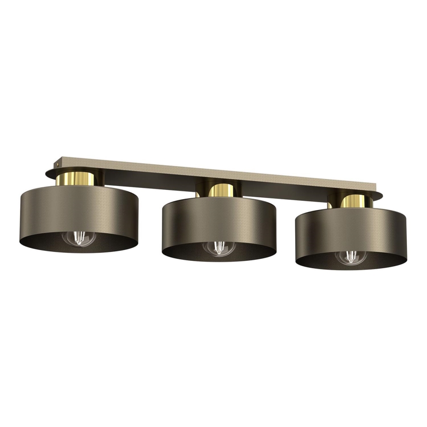 Griestu lampa MARTI 3xE27/15W/230V misiņš/zelta