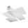 Griestu lampa MASSIMO 2xE27/60W/230V balta/spīdīgi hromēts