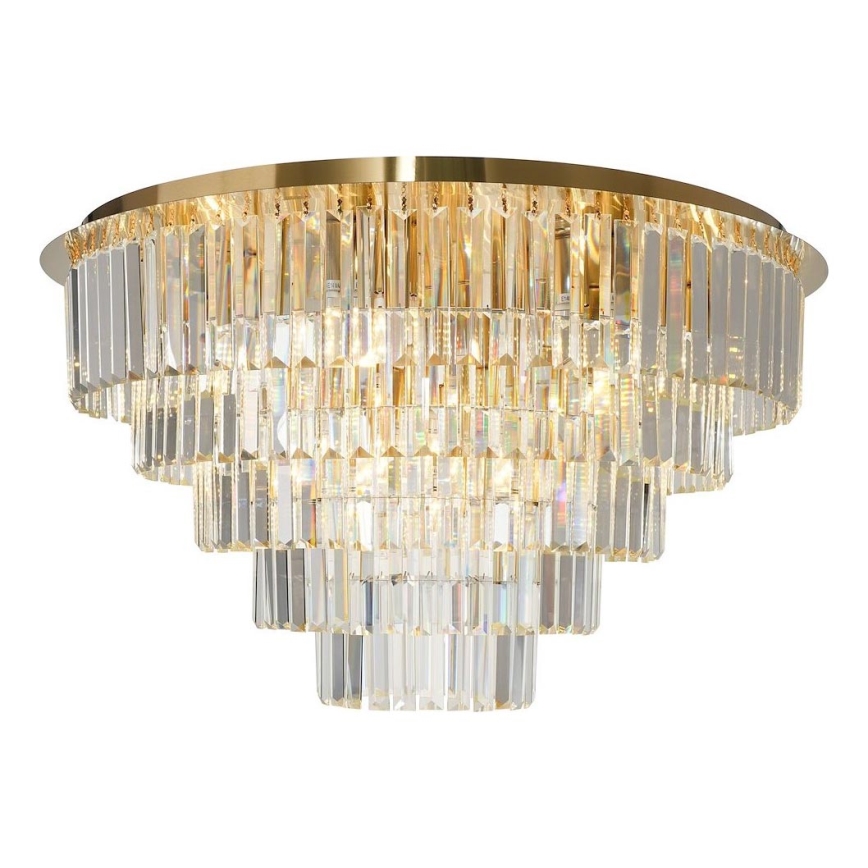 Griestu lampa MILANO 12xE14/40W/230V zelta