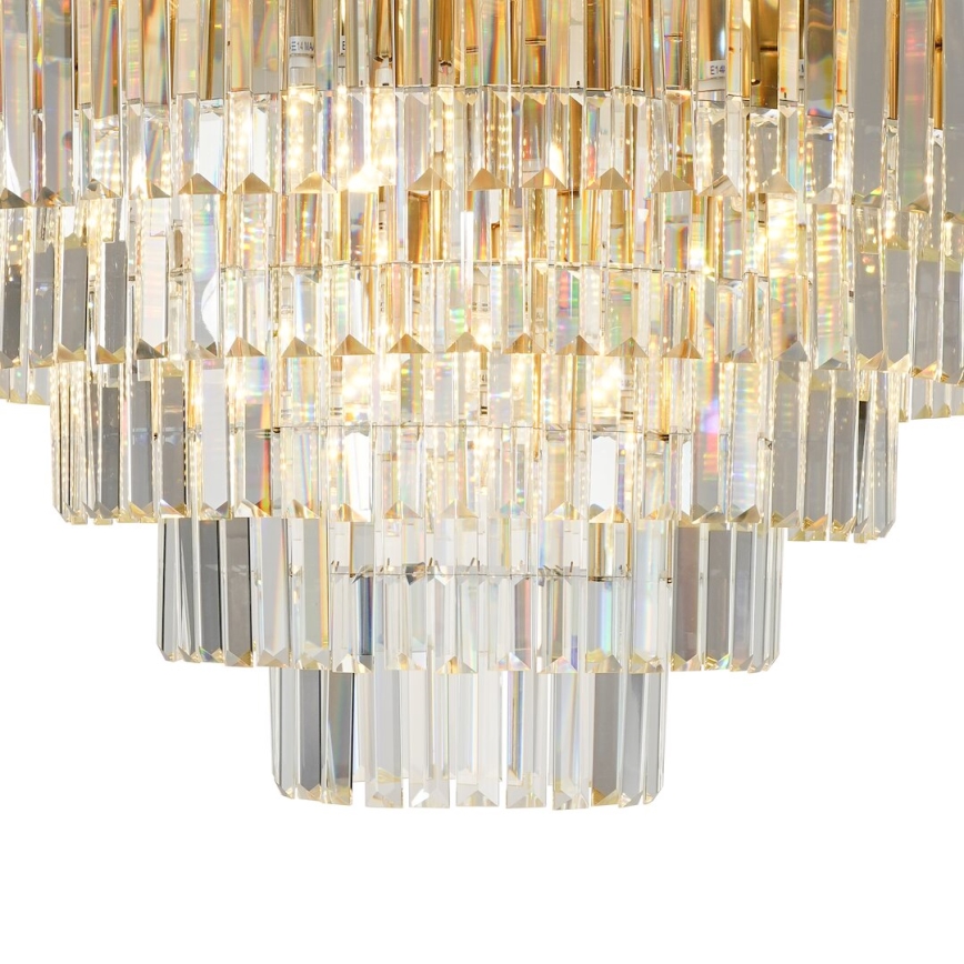 Griestu lampa MILANO 12xE14/40W/230V zelta
