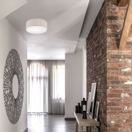 Griestu lampa MONTE 1xE27/60W/230V Ø 35 cm bēša