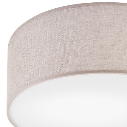 Griestu lampa MONTE 1xE27/60W/230V Ø 35 cm bēša