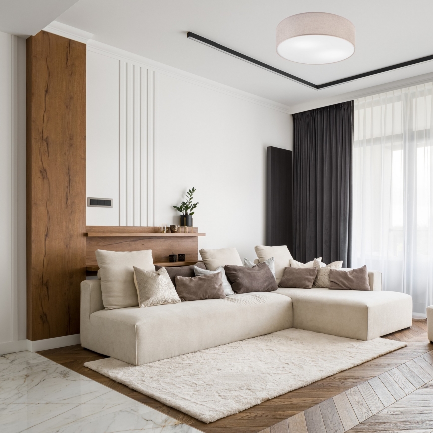 Griestu lampa MONTE 2xE27/60W/230V bēša