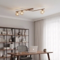 Griestu lampa NATON 3xE14/10W/230V bēša/dūmota bēša