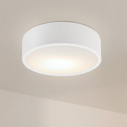 Griestu lampa NATURAL 1xE27/15W/230V Ø 27,5 cm priede/balta