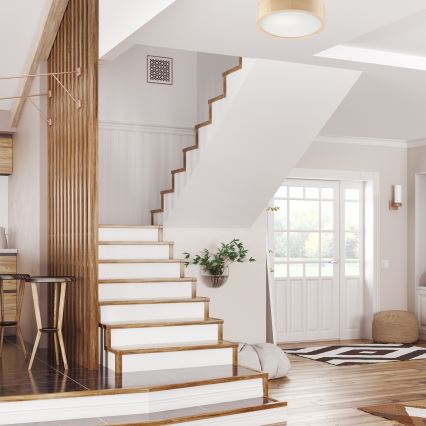 Griestu lampa NATURAL 1xE27/60W/230V, Ø 27,5 cm, priede