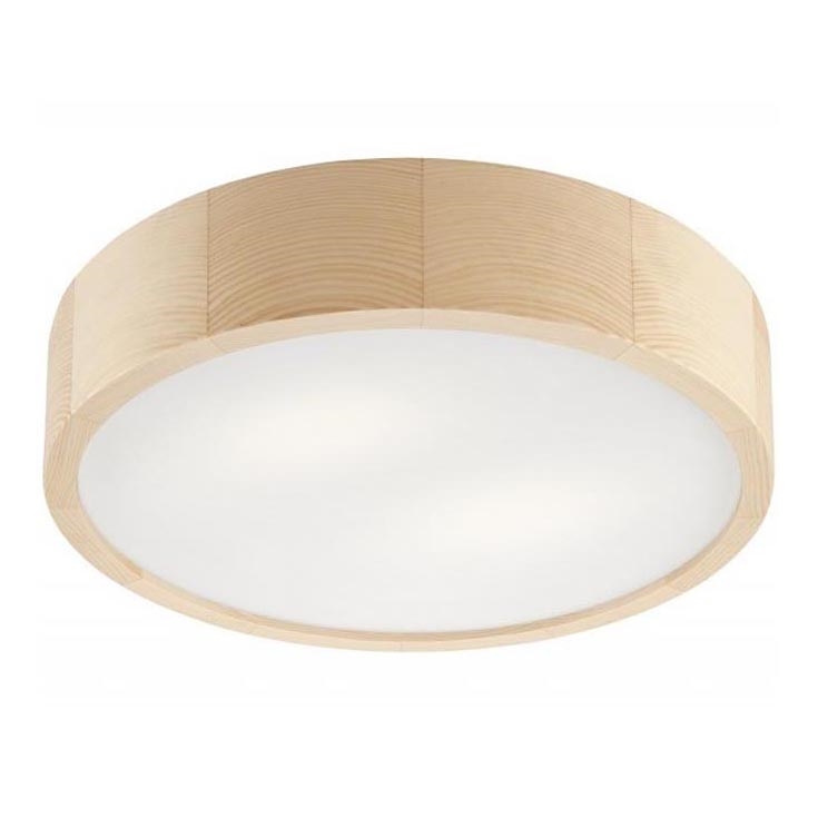 Griestu lampa NATURAL 2xE27/60W/230V ø 37 cm priede