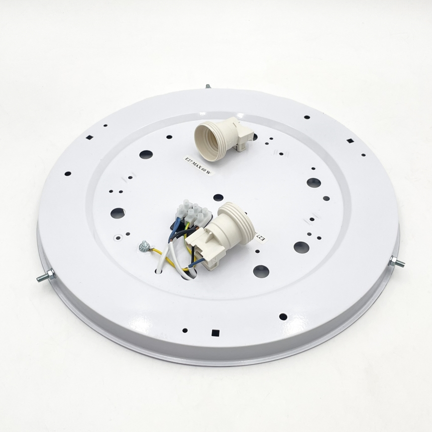 Griestu lampa NATURAL 3xE27/15W/230V diam. 37,5 cm priede/balta