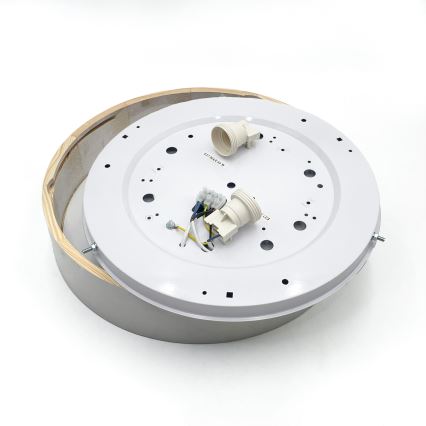 Griestu lampa NATURAL 3xE27/15W/230V diam. 37,5 cm priede/balta