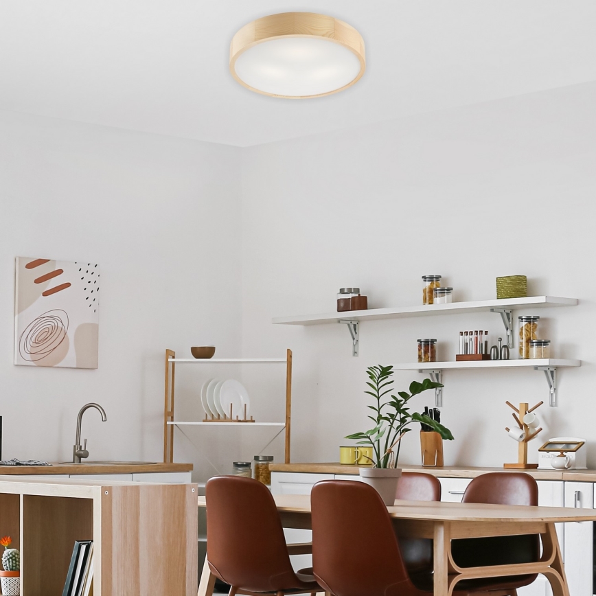 Griestu lampa NATURAL 3xE27/60W/230V Ø 47,5 cm, no priedes