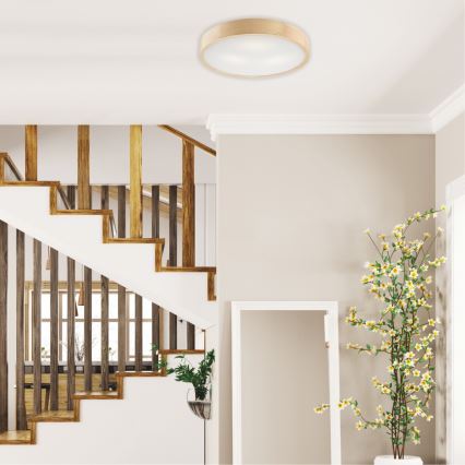 Griestu lampa NATURAL 3xE27/60W/230V Ø 47,5 cm, no priedes