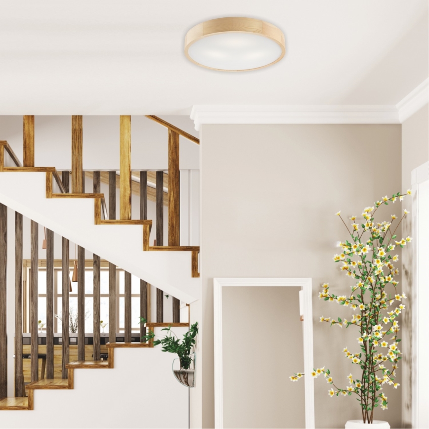 Griestu lampa NATURAL 3xE27/60W/230V Ø 47,5 cm, no priedes