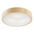 Griestu lampa NATURAL 3xE27/60W/230V Ø 47,5 cm, priede