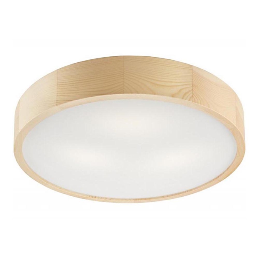 Griestu lampa NATURAL 3xE27/60W/230V ø 47 cm priede