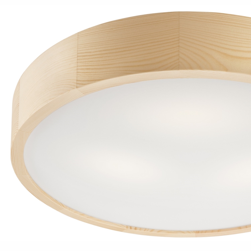 Griestu lampa NATURAL 3xE27/60W/230V ø 47 cm priede
