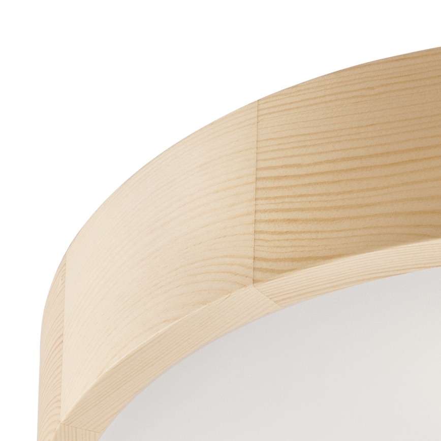 Griestu lampa NATURAL 3xE27/60W/230V ø 47 cm priede