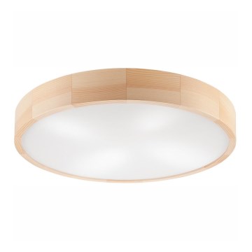 Griestu lampa NATURAL 4xE27/60W/230V ø 57,5 cm priede