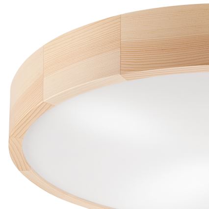 Griestu lampa NATURAL 4xE27/60W/230V ø 57,5 cm priede