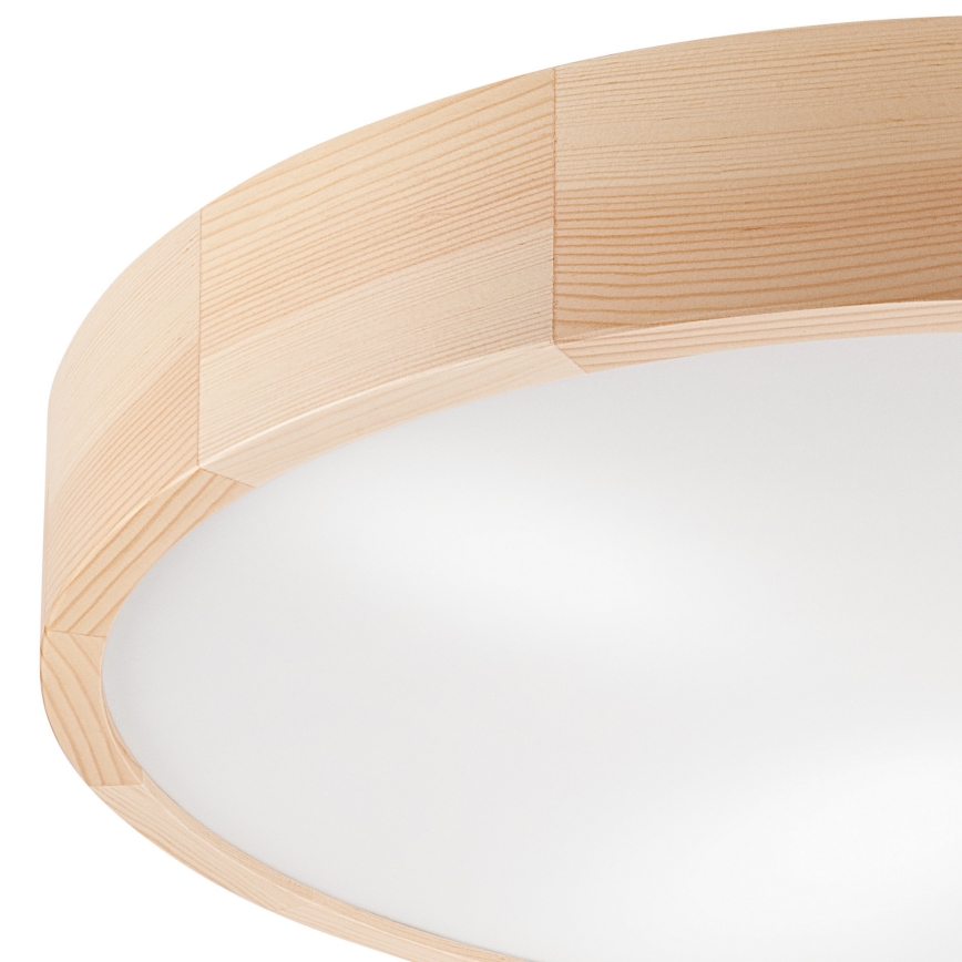 Griestu lampa NATURAL 4xE27/60W/230V ø 57,5 cm priede