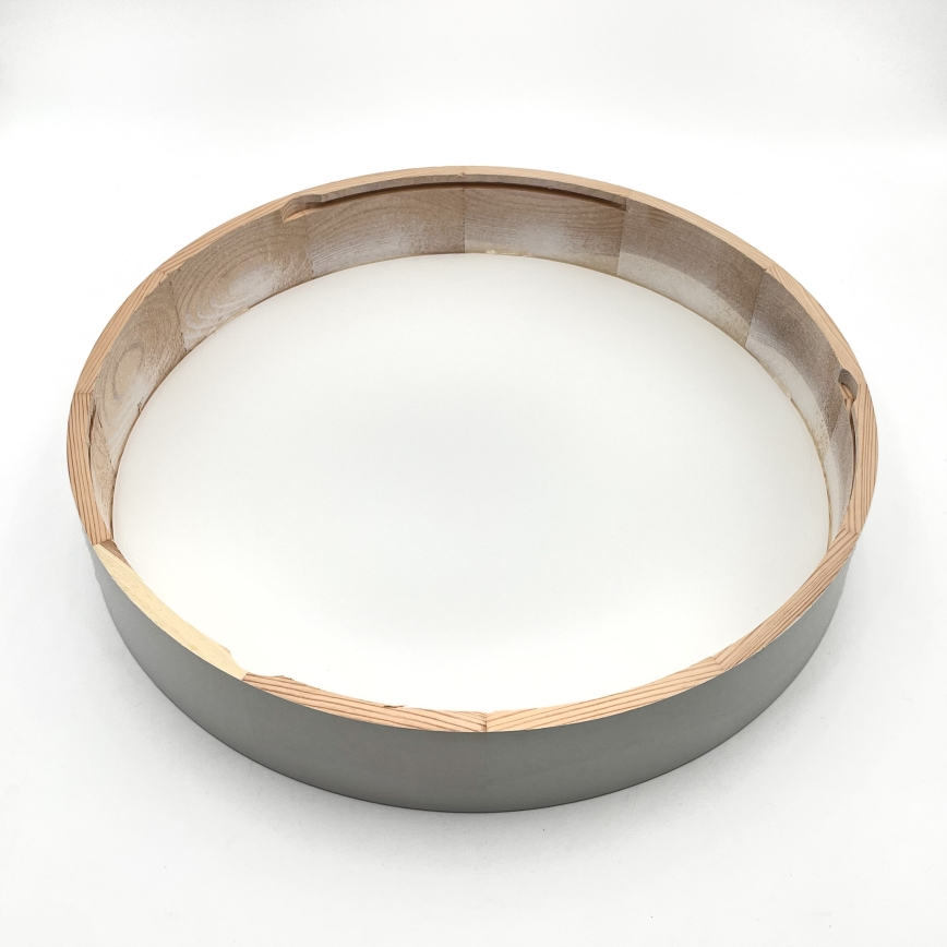 Griestu lampa NATURAL 5xE27/15W/230V Ø 47,5 cm priede/balta