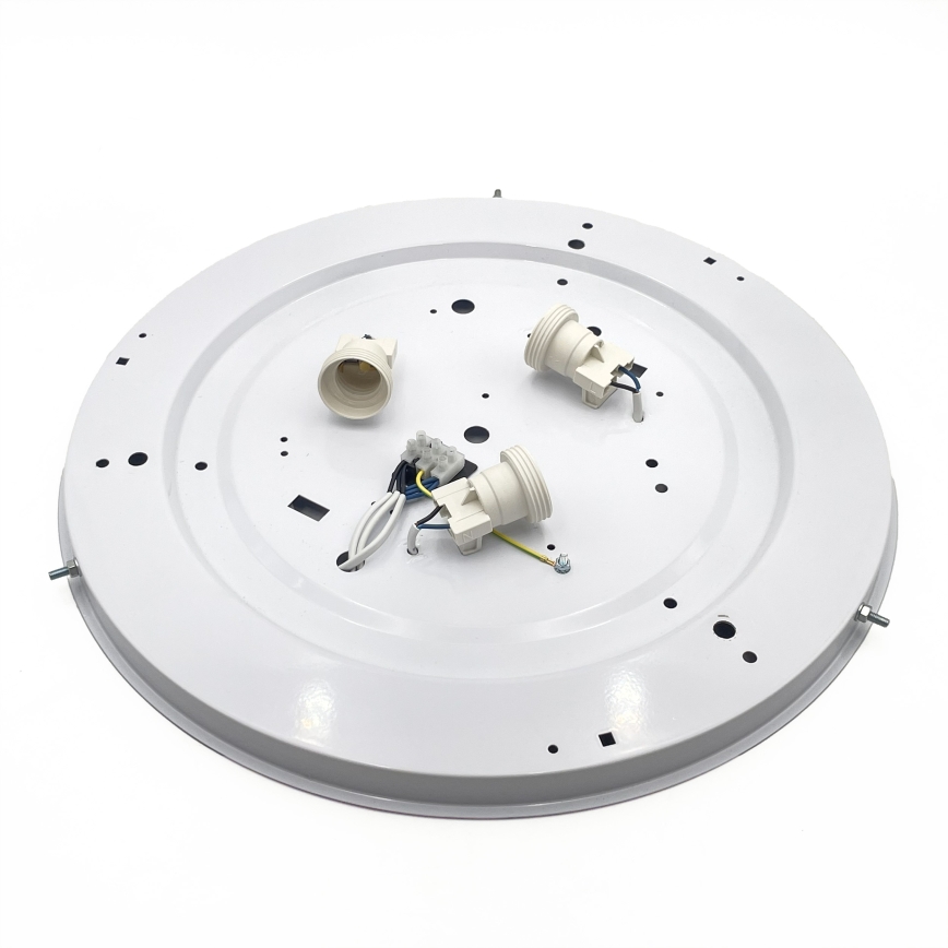 Griestu lampa NATURAL 5xE27/15W/230V Ø 47,5 cm priede/balta