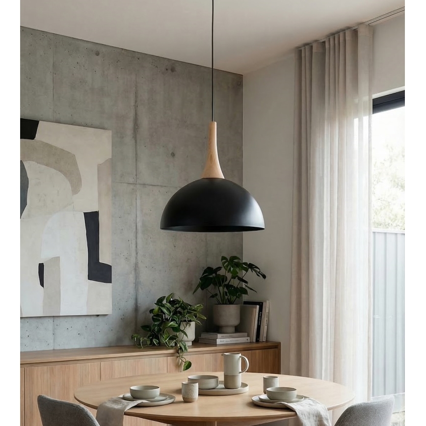 Griestu lampa NAUTICA ar kabeli 1xGX53/12W/230V, melna