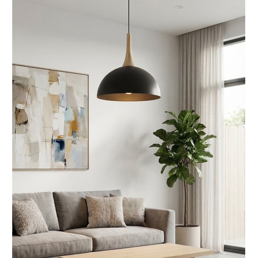 Griestu lampa NAUTICA ar kabeli 1xGX53/12W/230V, melna